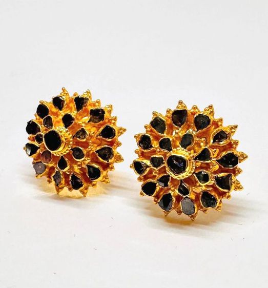 ต่างหูเพชรซีกแท้ทอง 90 รูปที่ 2