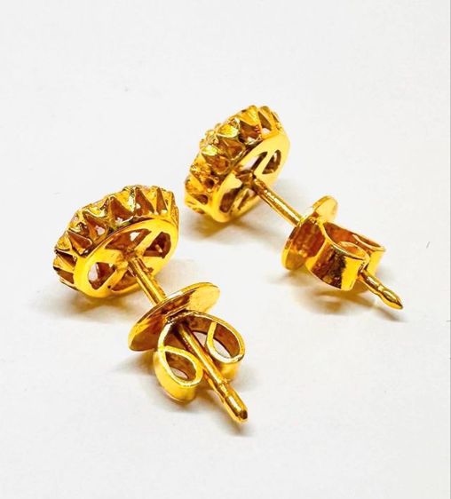 ต่างหูเพชรซีกแท้ทอง 90 รูปที่ 4