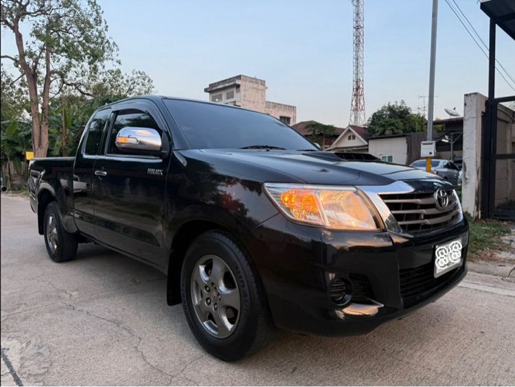 Toyota Hilux Vigo Champ 2012 Double Cab 2.5 E Sedan ดีเซล ไม่ติดแก๊ส เกียร์ธรรมดา ดำ รูปที่ 3