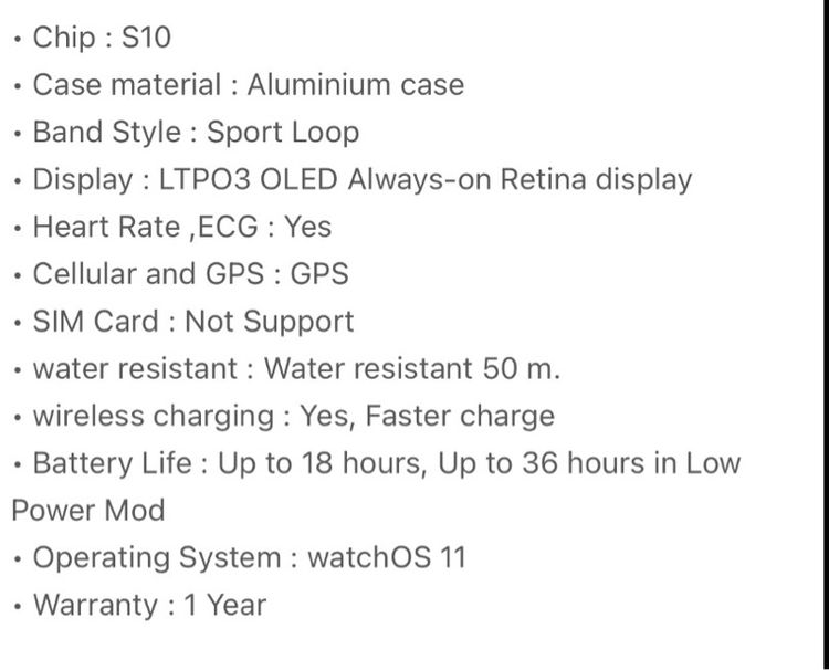 Apple Watch 10 46mm รูปที่ 2
