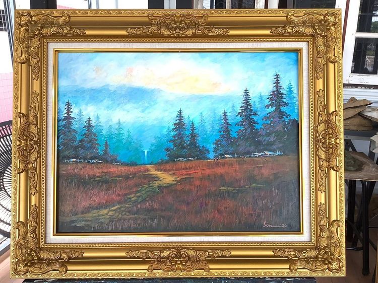 ขายภาพเขียนพร้อมกรอบหลุยส์ขนาด 15x20 จัดโปรโมชั่นจากปกติ 4 ภาพ 12000 บาท ลดเหลือ 9,500 บาท 