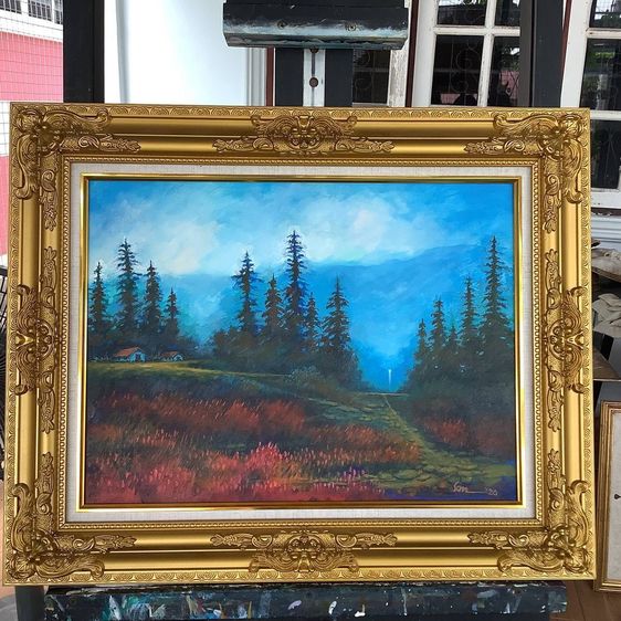 ขายภาพเขียนพร้อมกรอบหลุยส์ขนาด 15x20 จัดโปรโมชั่นจากปกติ 4 ภาพ 12000 บาท ลดเหลือ 9,500 บาท  รูปที่ 3