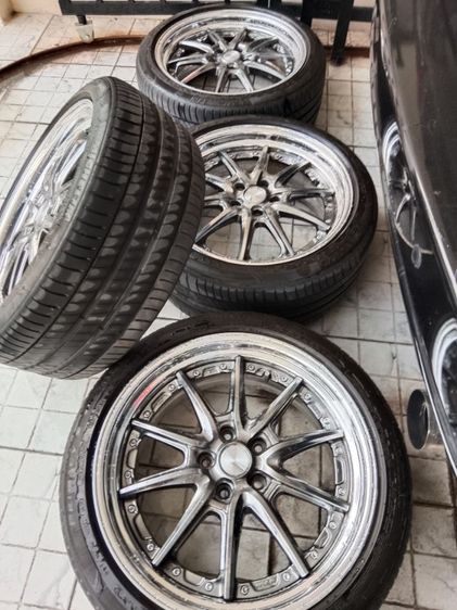ล้อ w work ขอบ19 ล้อแท้ 2ชิ้น กว้าง8 ออฟ35 ยาง MICHELIN Primacy 3 ขาย22000 แถมฟรีชั้นวางล้อ2 อัน ดูรูป2รูปสุดท้ายครับ รูปที่ 3
