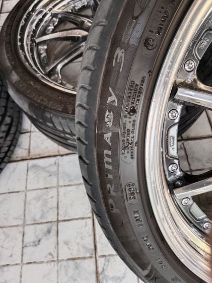 ล้อ w work ขอบ19 ล้อแท้ 2ชิ้น กว้าง8 ออฟ35 ยาง MICHELIN Primacy 3 ขาย22000 แถมฟรีชั้นวางล้อ2 อัน ดูรูป2รูปสุดท้ายครับ รูปที่ 9
