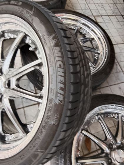 ล้อ w work ขอบ19 ล้อแท้ 2ชิ้น กว้าง8 ออฟ35 ยาง MICHELIN Primacy 3 ขาย22000 แถมฟรีชั้นวางล้อ2 อัน ดูรูป2รูปสุดท้ายครับ รูปที่ 2