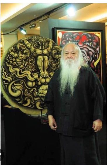 เหรีญสุริยะภูมิจักรวาล  ครบรอบ73ปี อาจารย์ถวัลย์ ดัชนี ของแท้ เหรีญเงิน รูปที่ 6