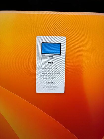 iMac 27 นี้ว 5K ปี 2017 CPU I7 RAM 16G SSD128G HDD 2TB การ์ดจอ Pro 580 8G รูปที่ 13