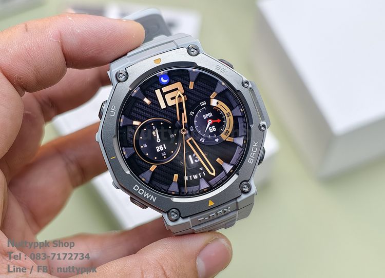 📌 Amazfit T-REX3 48MM.ที่สุดของสมาร์ทวอชสายเท่ถึก Dual GPS ดาวเทียม 6 ระบบ สายพันธ์แกร่งระดับ Military Grade ถึก อึด ทน รูปที่ 3