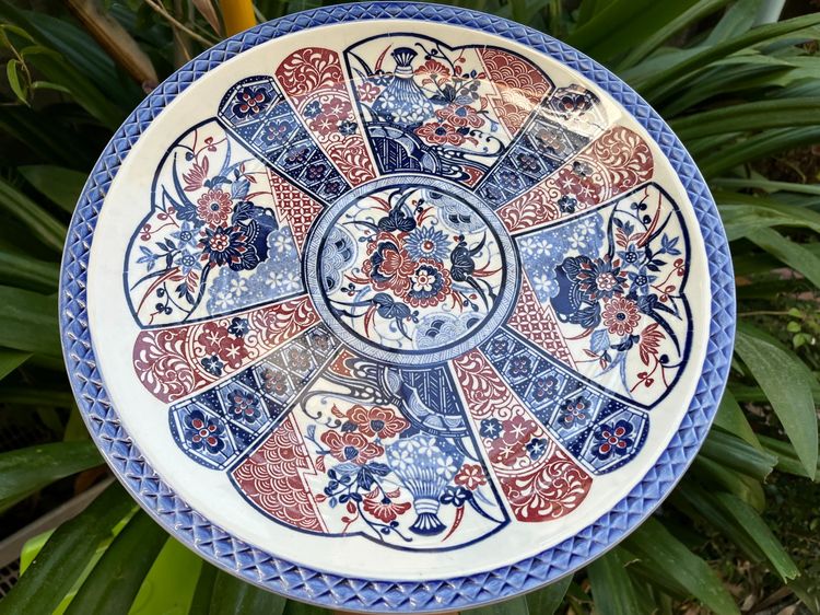 จานโชว์กระเบื้องญี่ปุ่น (porcelain) ลายคราม รูปที่ 3