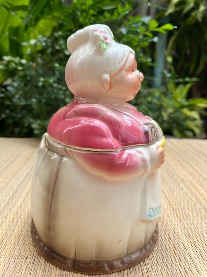 โถเซรามิก รูปคุณยาย งานเพ้นท์มือญี่ปุ่น รูปที่ 2