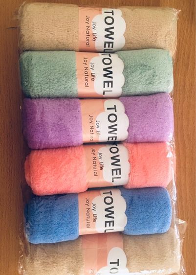 ผ้าขนหนูขนเป็ดมีขอบขนาด35x75cm ขนาดแพ็ค6ผืน รูปที่ 2