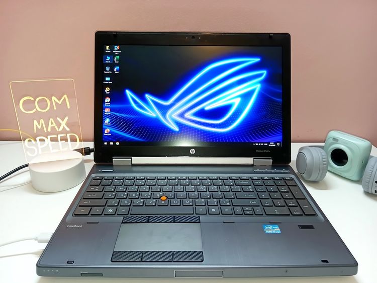 โน๊ตบุ๊ค HP8560w ซีพียู I7-2760QM แรม 8GB HDD 320GB การ์ดจอ AMD FirePro M5950 จอ15.6นิ้ว WIN10 แบต 1ชม