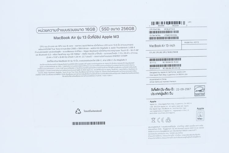 MacBook Air M3 13" 16.256GB  - ID26030161 รูปที่ 12