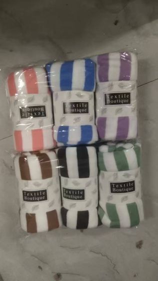 ผ้าเช็ดตัวขนเป็ดขนาด70x140cm ขนาดแพ็ค3ผืน  รูปที่ 4