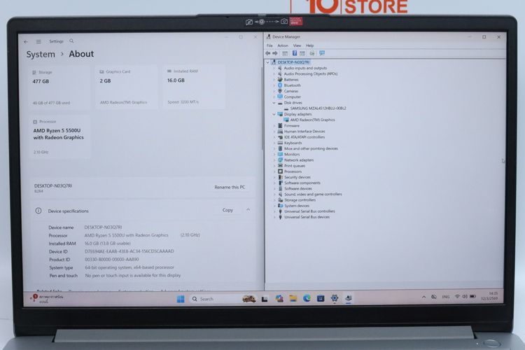 LENOVO IDEAPAD Ryzen 5 5500U RAM16.512GB - ID26030149 รูปที่ 4