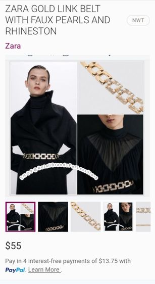 Zara​ vintage​ belt รูปที่ 6