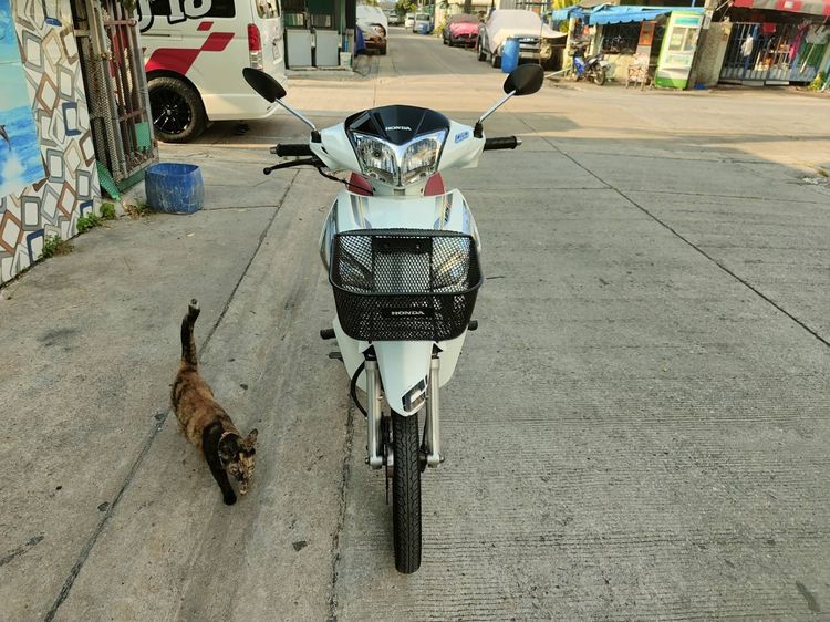 🛵ยังไงก็ขาย WAVE125i ปี 55 เครื่องดี สีสวย สตาร์ทมือ(ท่อดัง เครื่องเงียบ เดินหอบ)ขายตามสภาพ รถบ้านพร้อมใช้งาน เปลี่ยนน้ำมันเครื่องฟรี รูปที่ 4