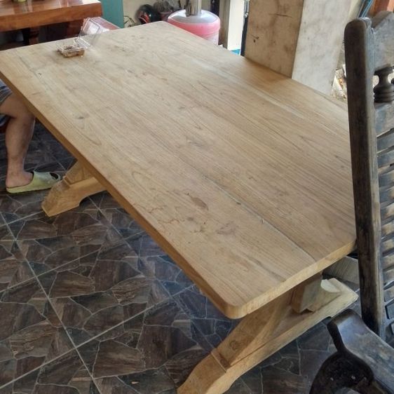 โต๊ะโม้สักมือ1(ยังไม่ได้ทำสี รูปที่ 2