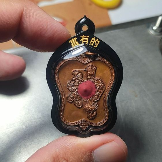 พัดจีน รุ่นแรกปี45 วัดจุฬามณี เจิมเดิมสวยๆ รูปที่ 4