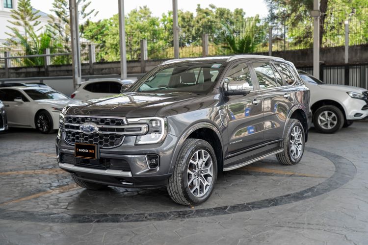 Ford Everest 2024 2.0 Titanium Plus 4WD Utility-car ดีเซล เกียร์อัตโนมัติ เทา รูปที่ 4