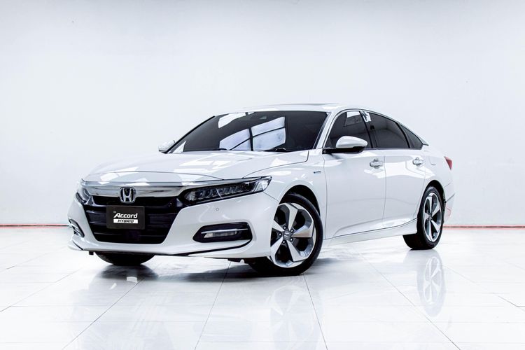 Honda Accord 2019 2.0 Hybrid Tech Sedan ไฮบริด ไม่ติดแก๊ส เกียร์อัตโนมัติ ขาว รูปที่ 4