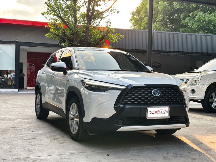 Toyota Corolla Cross 2021 1.8 Hybrid Smart Utility-car ไฮบริด เกียร์อัตโนมัติ ขาว รูปที่ 3