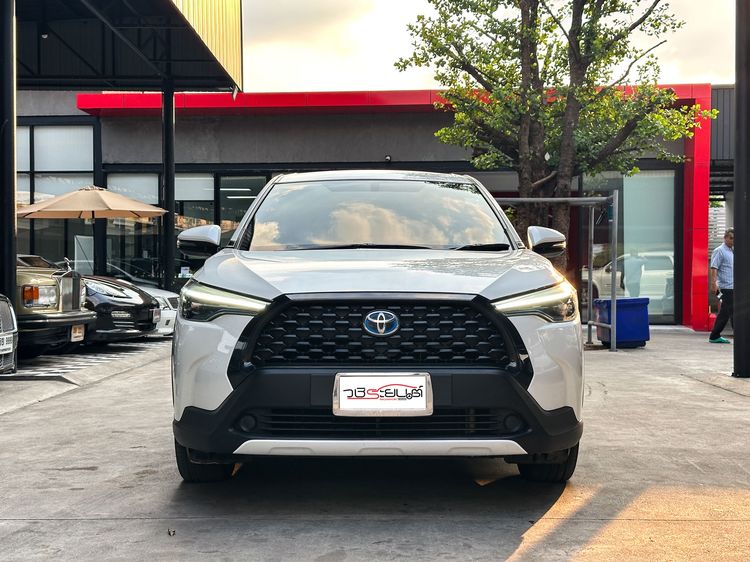 Toyota Corolla Cross 2021 1.8 Hybrid Smart Utility-car ไฮบริด เกียร์อัตโนมัติ ขาว รูปที่ 2