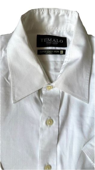 Temalo alla moda uomo เชิ้ตเสื้อขาว แขนยาว สไตล์สุภาพ