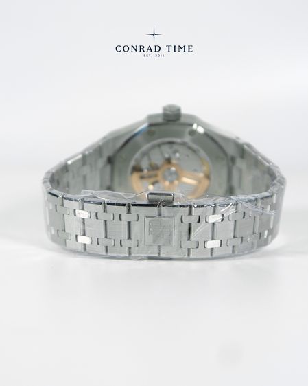 New AP. Royal Oak 15550ST Blue Grande Tapisserie Dial 2026 37 mm. Fulllset  รูปที่ 11