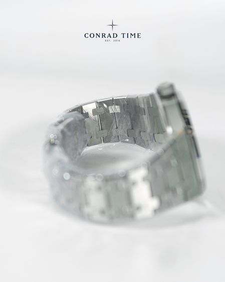 New AP. Royal Oak 15550ST Blue Grande Tapisserie Dial 2026 37 mm. Fulllset  รูปที่ 10