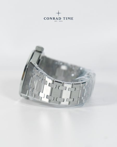 New AP. Royal Oak 15550ST Blue Grande Tapisserie Dial 2026 37 mm. Fulllset  รูปที่ 13