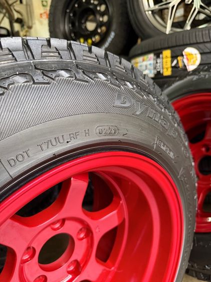 มือสอง TE37 ขอบ15” 5รู114.3 กว้าง10” ET-10 ลึกสุดใจ ยาง 225 70 R15 Hankook AT2 ปี21 ดอกดีทั้ง 4เส้น รูปที่ 10