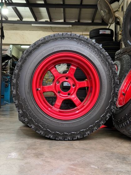 มือสอง TE37 ขอบ15” 5รู114.3 กว้าง10” ET-10 ลึกสุดใจ ยาง 225 70 R15 Hankook AT2 ปี21 ดอกดีทั้ง 4เส้น รูปที่ 3