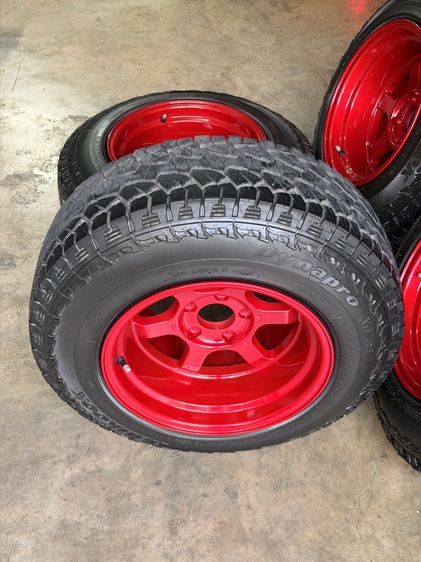 มือสอง TE37 ขอบ15” 5รู114.3 กว้าง10” ET-10 ลึกสุดใจ ยาง 225 70 R15 Hankook AT2 ปี21 ดอกดีทั้ง 4เส้น รูปที่ 5