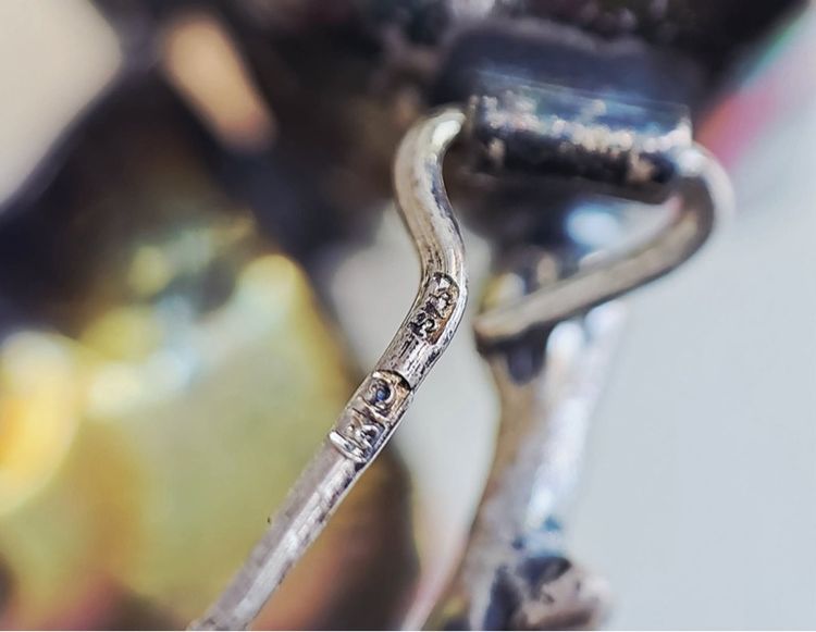 📌เข็มกลัดงานเก่า เงินแท้ อำพัน🧡🌹  รูปที่ 11