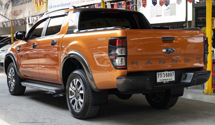 Ford Ranger 2018 2.2 Hi-Rider Wildtrak Pickup ดีเซล ไม่ติดแก๊ส เกียร์อัตโนมัติ ส้ม รูปที่ 3