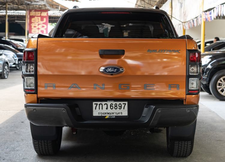 Ford Ranger 2018 2.2 Hi-Rider Wildtrak Pickup ดีเซล ไม่ติดแก๊ส เกียร์อัตโนมัติ ส้ม รูปที่ 4