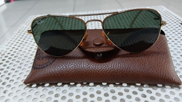 ขายแว่นตาRay-Ban Aviator small metal(RB3044 L0207 ซึ่งเป็นเวอร์ชั่นขนาดเล็กพิเศษสุดคลาสสิกออกแบบมาเพื่อผู้มีใบหน้าเล็กเรียวหรือสำหรับวัยรุ่น รูปที่ 2
