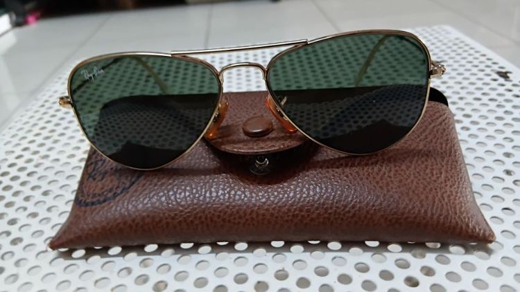ขายแว่นตาRay-Ban Aviator small metal(RB3044 L0207 ซึ่งเป็นเวอร์ชั่นขนาดเล็กพิเศษสุดคลาสสิกออกแบบมาเพื่อผู้มีใบหน้าเล็กเรียวหรือสำหรับวัยรุ่น รูปที่ 9