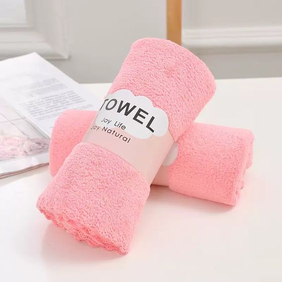 ผ้าขนหนูคอตตอนซอฟต์ไร้ขอบขนาด35x75cm ยกแพ็ค6ผืน  รูปที่ 3