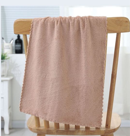 ผ้าขนหนูคอตตอนซอฟต์ไร้ขอบขนาด 70x140cm  ขนาดแพ็ค3ผืนคละสี รูปที่ 8