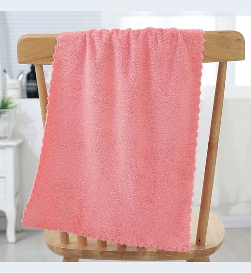 ผ้าขนหนูคอตตอนซอฟต์ไร้ขอบขนาด 70x140cm  ขนาดแพ็ค3ผืนคละสี รูปที่ 6