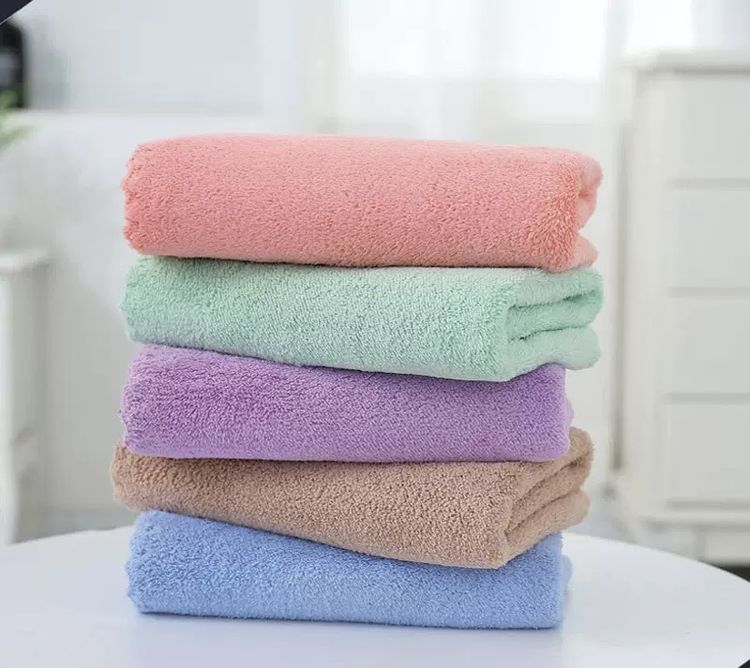 ผ้าขนหนูคอตตอนซอฟต์ไร้ขอบขนาด 70x140cm  ขนาดแพ็ค3ผืนคละสี รูปที่ 2