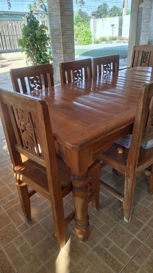 ชุดรับประทานอาหารไม้สัก รูปที่ 2