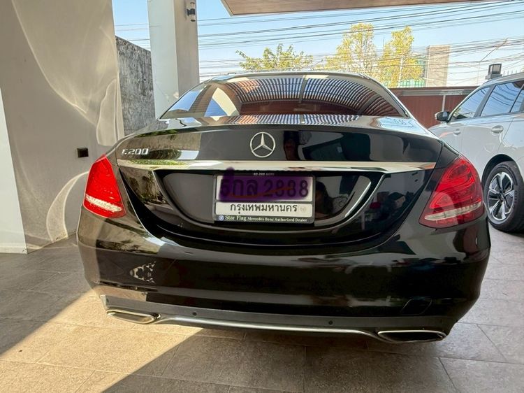 Mercedes-Benz C-Class 2016 C200 Sedan เบนซิน ไม่ติดแก๊ส เกียร์อัตโนมัติ ดำ รูปที่ 2