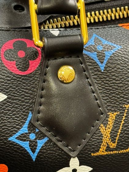 LV Black Monogram Multicolore Coated ปี 2020  รูปที่ 5