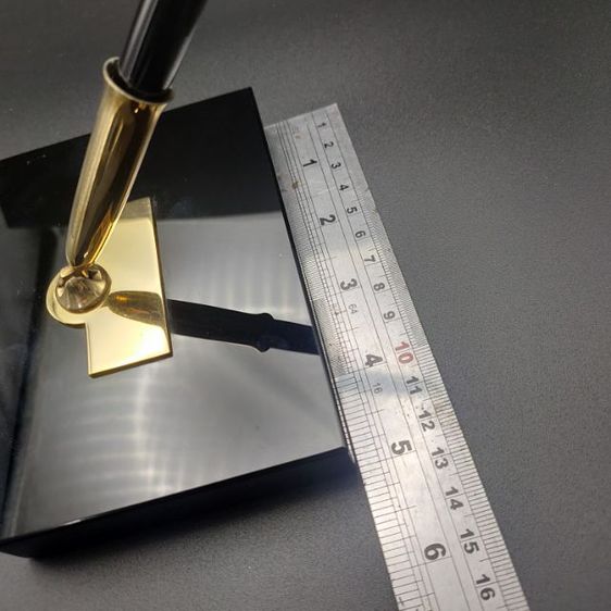 ปากกาหัวแร้งโบราณ Sheaffer s หัวทองคำ 14K พร้อมแท่นเสียบยุคปี 70-80 สภาพสมบูรณ์  รูปที่ 11