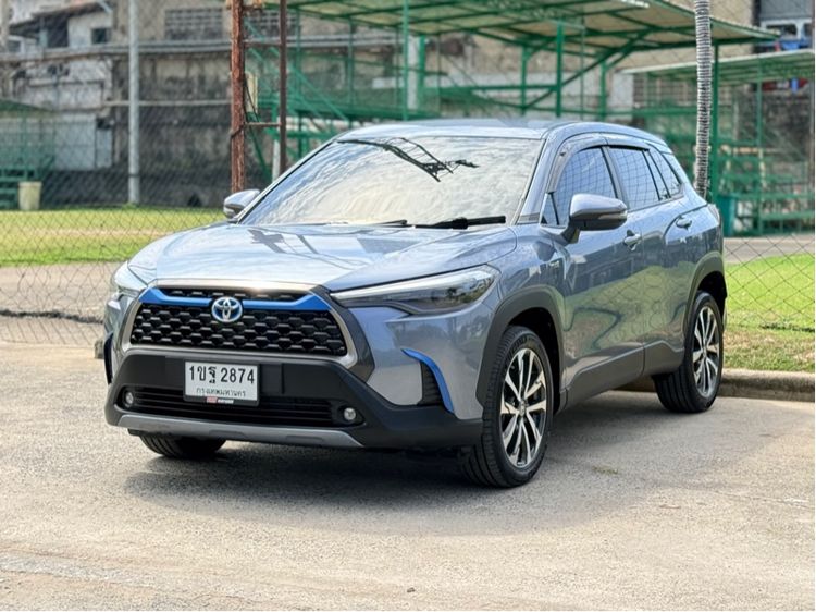 Toyota Corolla Cross 2020 1.8 Hybrid Premium เบนซิน ไม่ติดแก๊ส เกียร์อัตโนมัติ เทา รูปที่ 2