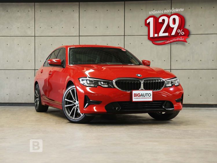 BMW Series 3 2020 320d Sedan ดีเซล ไม่ติดแก๊ส เกียร์อัตโนมัติ แดง