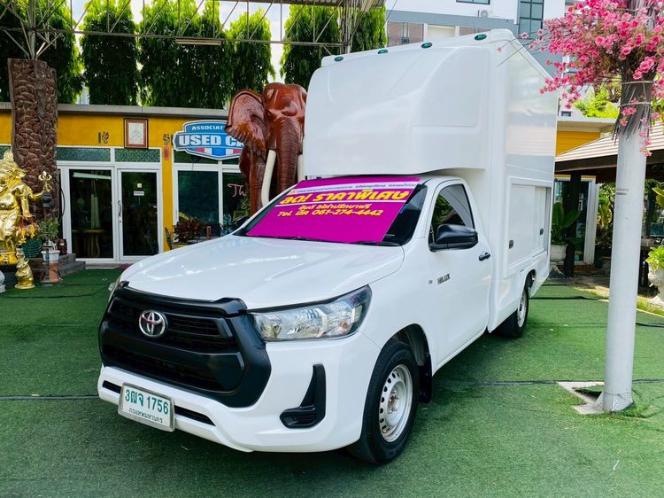 Toyota Hilux Revo 2021 2.4 Entry Pickup เบนซิน ไม่ติดแก๊ส เกียร์ธรรมดา ขาว รูปที่ 2
